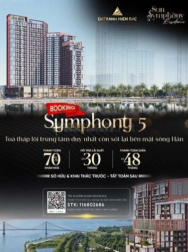 Chỉ 1,9 tỷ Sở Hữu Ngay Căn Hộ Trung Tâm Sông Hàn - Sun Symphony 5