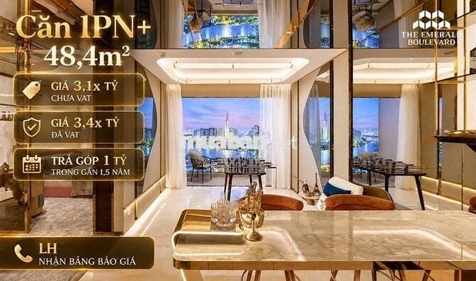 Căn hộ 1PN+ The Emerald Boulevard đa năng - Trả chỉ 1 tỷ/gần 1,5 năm