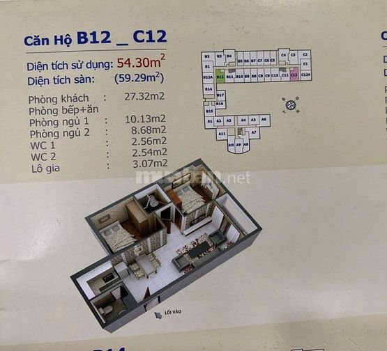 CĂN GÓC NHỎ 50M2 CÓ 2PN,2WC GIÁ 1 TỶ 150 TRIỆU.L/H 0909 456 158