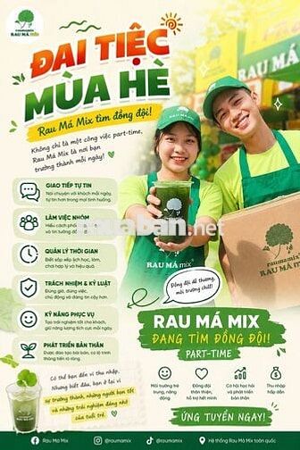  Nhân viên Part - time/Quận 2