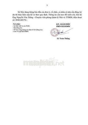 Đã có thông báo thu hồ sơ thi