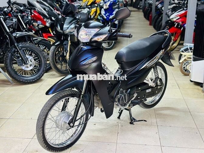XE MÁY THỊNH PHÁT- WAVE A 110 ĐEN NHÁM LƯỚT 2024