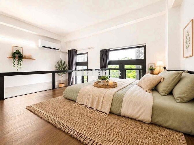 Căn Hộ Duplex đón SV 2k8 - Ban công - Full nội thất Gần ĐH Công Thương