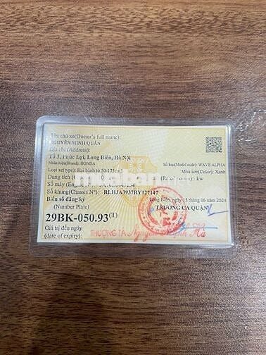 Honda Wave A 110 2024 Xanh