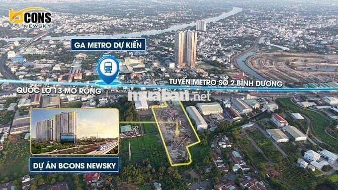 Bán căn hộ mặt tiền QL13 2PN-2WC,55m2,View Landmark81,Giá 2,6tỷ đã VAT