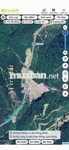 Bán Đất gần suối nước nóng xã Đạ Long, H. Đam Dri