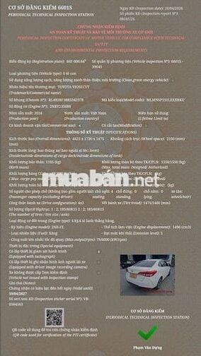 TOYOTA VIOS 2024 FORM MỚI CVT TỰ ĐỘNG KHÔNG LỖI
