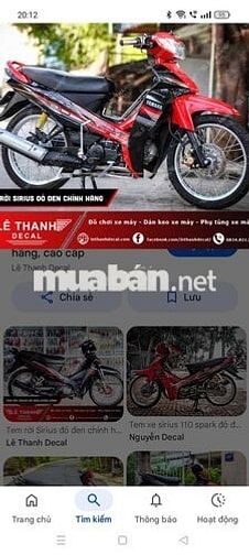 Yamaha Sirius 2012 màu Đỏ
