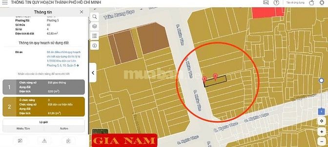 BÁN NHÀ MẶT TIỀN KINH DOANH :  50 NHIÊU TÂM - P. 5 - Q. 5- TPHCM