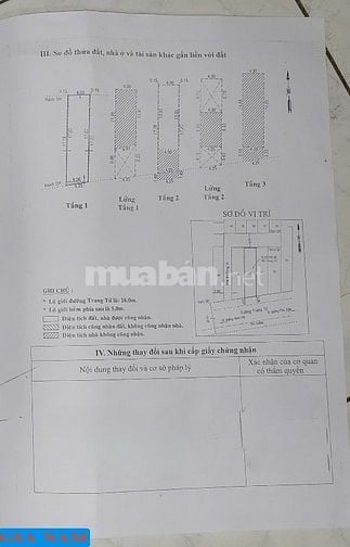 BÁN NHÀ MẶT TIỀN KINH DOANH CHỢ : 83 TRANG TỬ - P. 14 - Q. 5- TPHCM