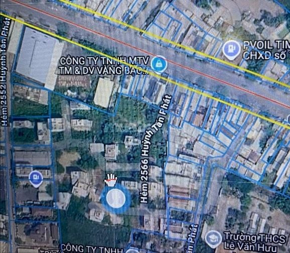 Đất thổ cư hướng Bắc, hẻm xe tải HTP nhà bè 157,9 m2 8 tỷ