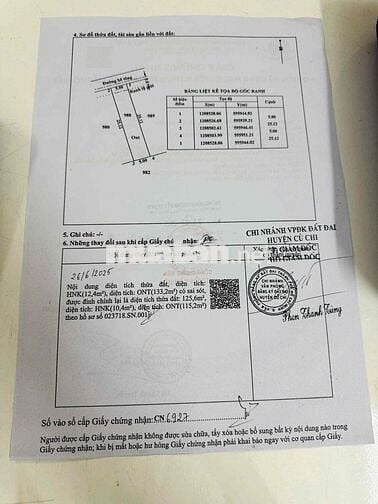 Bán Đất Đường Huỳnh Thị Quyến, Bình Mỹ 5x25 Thổ Cư - 2,5 Tỷ
