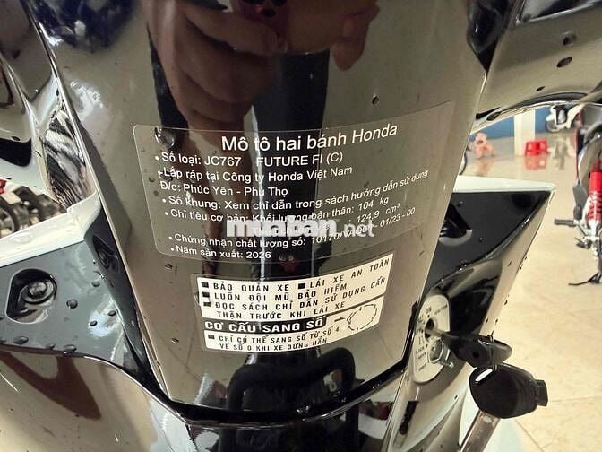 Honda Future 2026 Trắng 500km