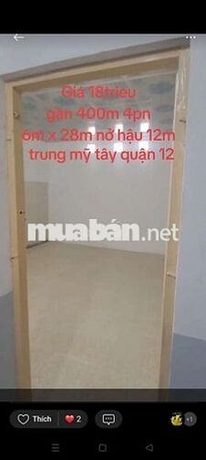 Cho thuê nhà nguyên căn , p.Trung Mỹ Tây quận 12 