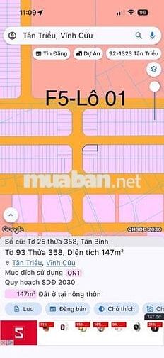 Bán đất khu dân cư Lavender, phường Tân Triều-TP Đồng Nai