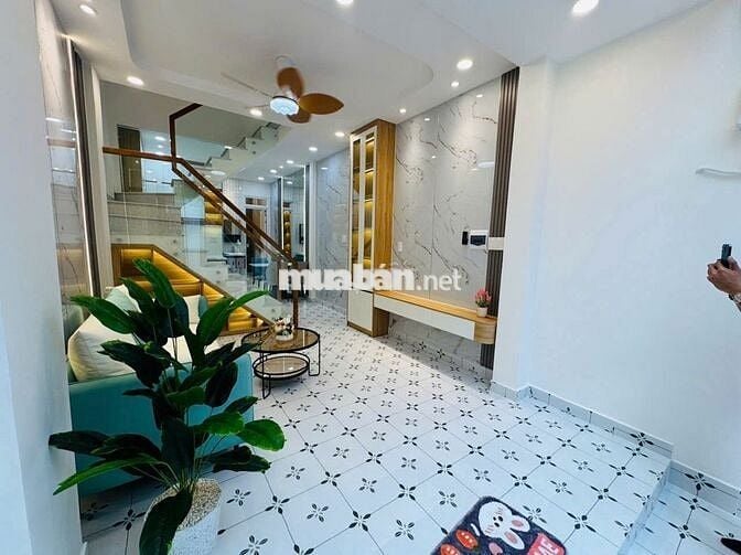 NHÀ MỚI PHAN VĂN TRỊ, 3PN, FULL NỘI THẤT