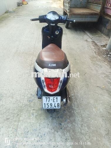 SYM Alizaber Fi Xanh Xe tay ga máy rất êm
