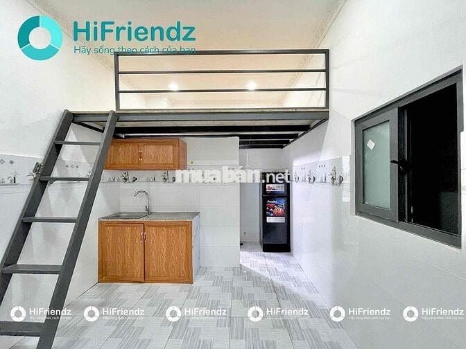 CĂN HỘ CÓ GÁC SẴN MÁY LẠNH FREE XE THANG MÁY - NGAY NGÃ TƯ BỐN XÃ