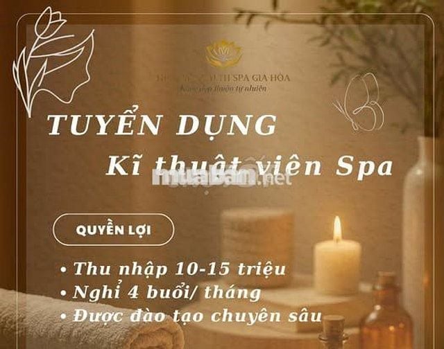 Kỹ thuật viên Spa - Quận 9