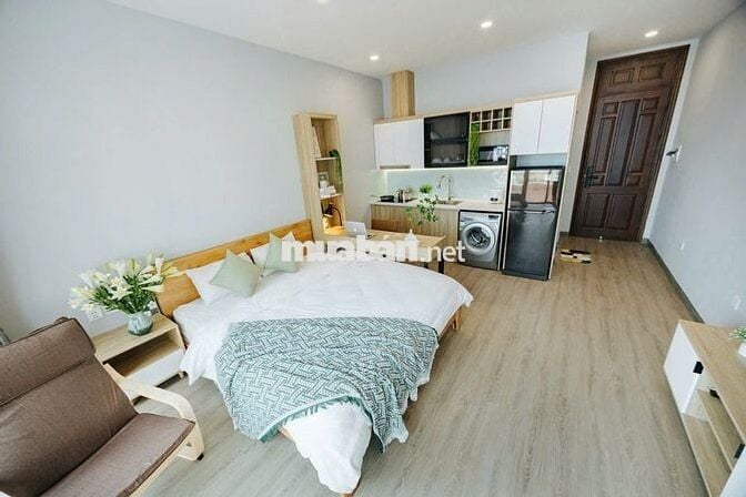 Studio Tây Hồ chỉ 6x nhà đẹp, full nội thất, sát Hồ Tây, ô tô đỗ cửa