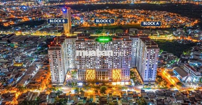 Chính chủ bán CH Green River Dt60m2/2PN 2WC giá 2ty650 quận 8 view mát