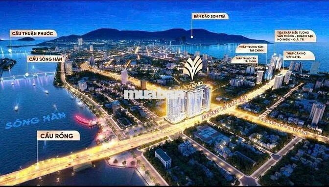 Quỹ căn của CĐT dự án The Legend Đà Nẵng, view sông và cầu Rồng