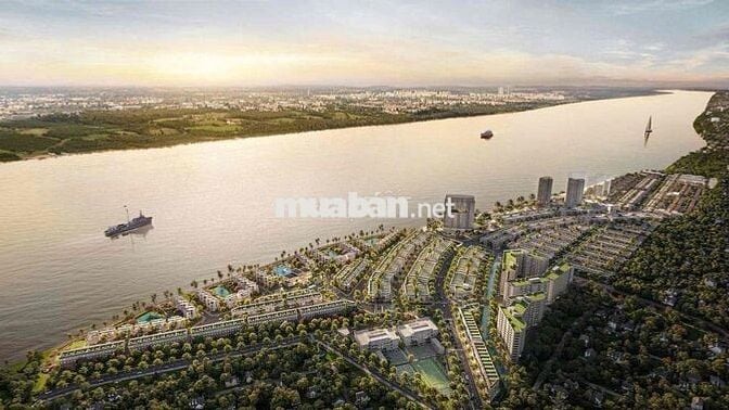 Bán đất tặng nhà thô khu Tây Sông Hậu