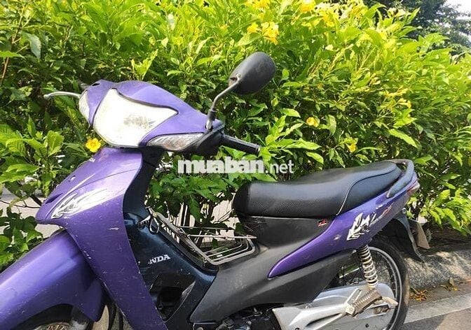 Honda Wave xương cá tím hoa cà chưa rớt đầu