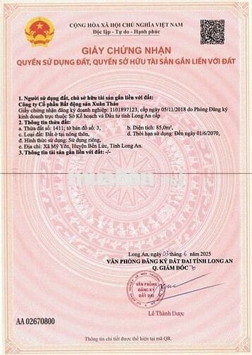 Bán Nhà phố 1 trệt 3 lầu tại Mỹ Yên - Bến Lức - Long An 