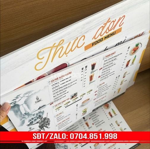 IN MENU TẠI CẦN THƠ NHANH ĐẸP LẤY LIỀN VÀ RẺ