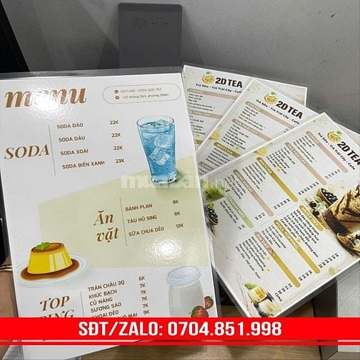 IN MENU TẠI CẦN THƠ NHANH ĐẸP LẤY LIỀN VÀ RẺ
