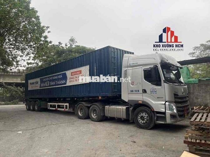 Cần cho thuê xưởng Hóc Môn có Pccc, xe cont 40f