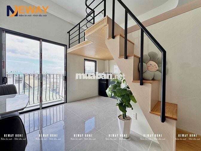 KHAI TRƯƠNG CĂN HỘ CÓ GÁC BANCOL MỚI 100% SẴN MÁY LẠNH GẦN ĐH VĂN HIẾN