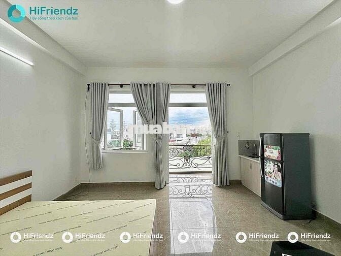 TRỐNG SẴN STUIDO FULL NỘI THẤT CÓ BANCOL SIÊU THOÁNG GẦN AEON MALL TP