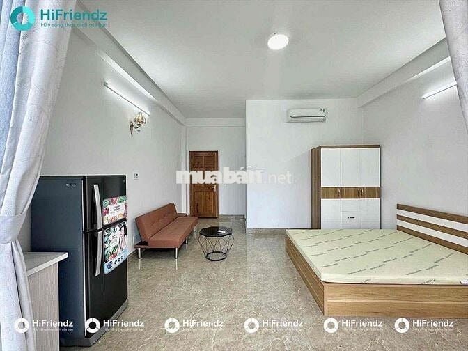 TRỐNG SẴN STUIDO FULL NỘI THẤT CÓ BANCOL SIÊU THOÁNG GẦN AEON MALL TP