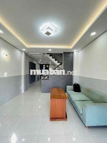 Nhà 1 trệt 1 lầu 2PN 3WC sân rộng, nhà mới tinh sẵn nội thất gần PVĐ