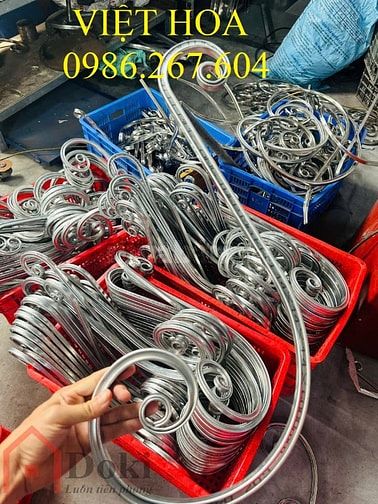 Buôn bán hoa văn, chi tiết sắt mỹ thuật