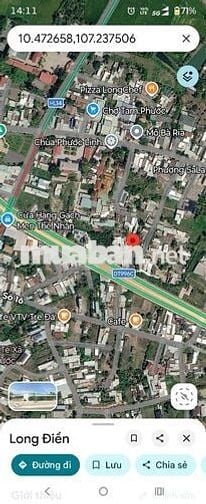 nhà cấp 4 đường nhựa tam phước long điền 7x27m(100m2 thổ cư)
