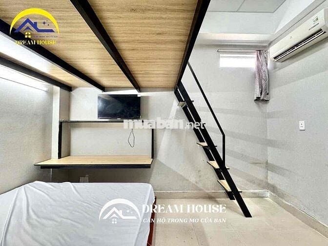 DUPLEX SẴN MÁY LẠNH, TIVI - TOÀ THANG MÁY - AN NINH 24/7