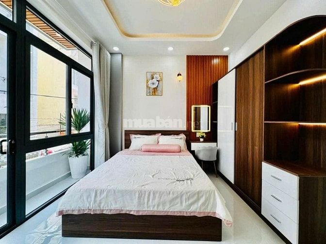 Căn 64.7m² Nơ Trang Long sổ sẵn. Xây 1 trệt 2 lầu, hẻm 4m. Gần chợ