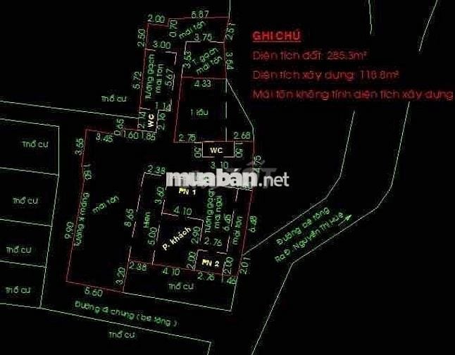 Bán nhà cấp 4 diện tích 210m2 full thổ cư gần Ngã tư an sương