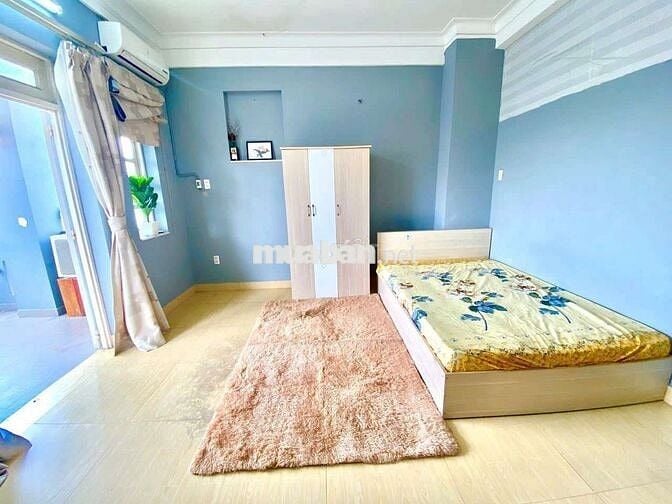 Bancol rộng - 1PN thang máy - Gần chợ Hồ Thị Kỷ đi bộ vài phút