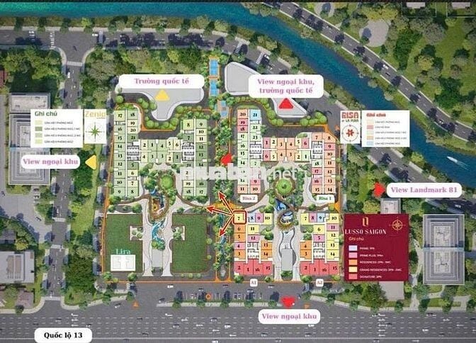 Bán căn 2pn2wc tháp Risa 1 dự án La Pura QL13