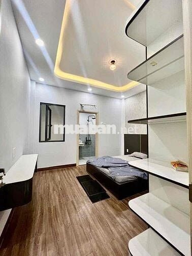 Cho Thuê Nhà Đẹp Như Hình DT 4x15 1Trệt 1Lửng 3Lầu 4Pn 5Wc Sân Thượng