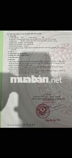 Lô đất 2 mặt tiền khu dân cư đường 18B Bình Hưng Hoà