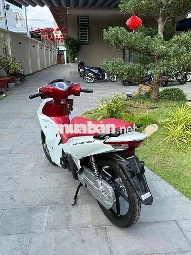 Wave 125i Thái 2022 Mới 100% Trắng Đỏ rin Giá alo