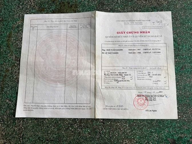 Chính chủ bán nhà 2 xẹt Huỳnh Thị Hai - Trung Mỹ Tây - Quận 12 - 5x15m