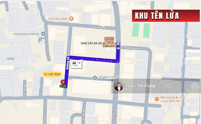 Bán nhà khu Tên Lửa, MT đường Số 6E, DT 4 x 18m, 1 lầu, giá 8.4 tỷ.