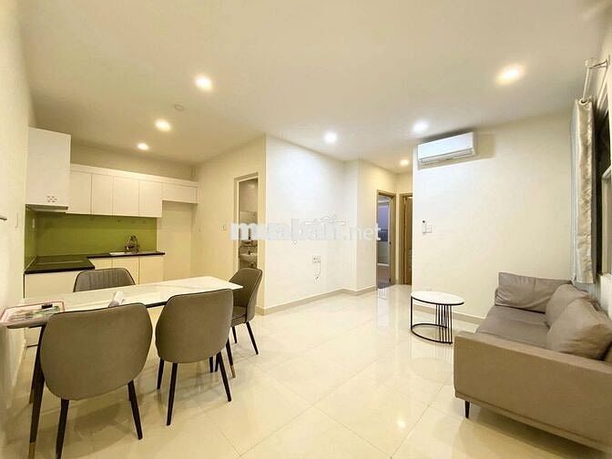 Cho thuê căn 2pn 2wc sẵn 2 máy lạnh, rèm, tủ lạnh, máy giặt bàn ăn