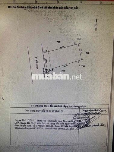 Chính chủ cần bán đất có giấy tờ đầy đủ mặt tiền đường 878 châu thành